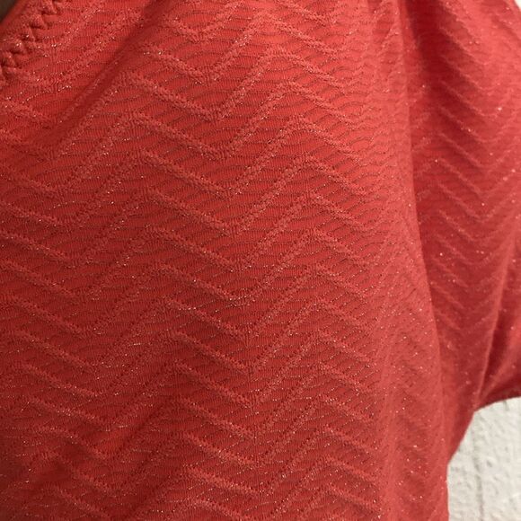 NWT-Trina Turk-Peach & gold- High Neck One Piece Swimsuit- side cut outs-Size 12 - Picture 7 of 16